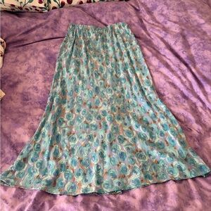 Vintage Carol Anderson Floral Bias midi maxi Skirt